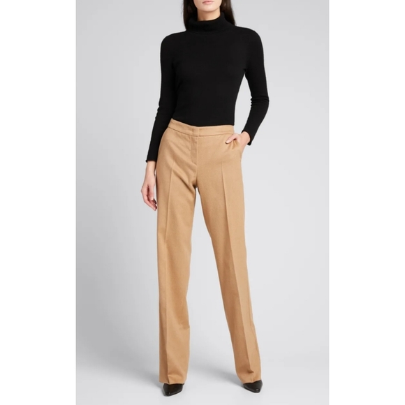 MaxMara | Pescia Camel Hair Straight Leg Trousers Size 10 - Picture 13 of 13